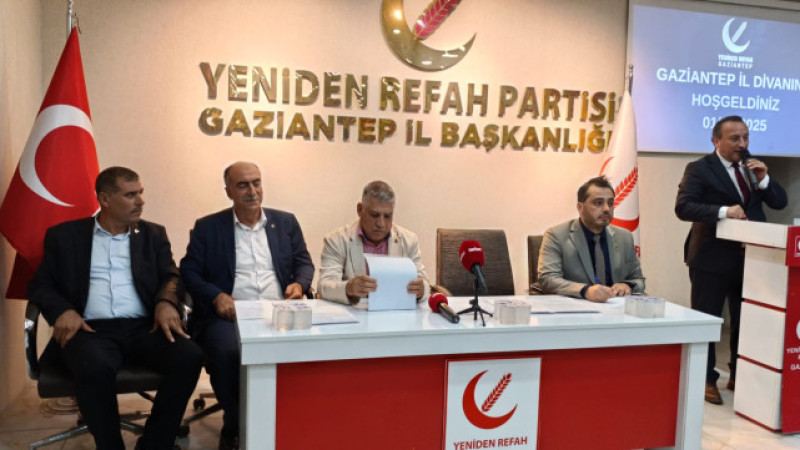 Yeniden Refah Partisi Gaziantep İl Başkanlığında Ağustos Ayı İl Divan Toplantısı Düzenlendi
