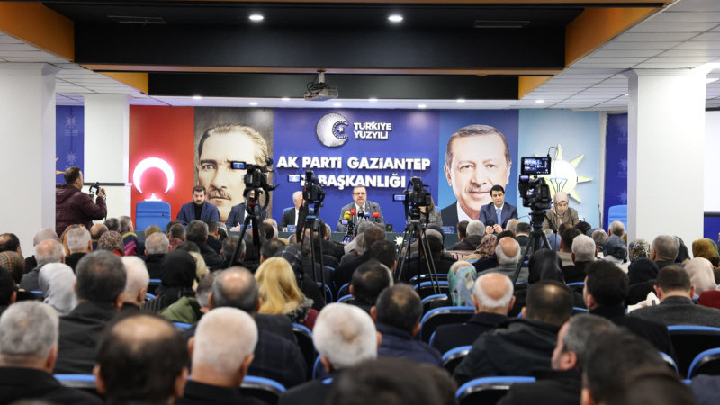AK PARTİ GAZİANTEP TÜRKİYE ORTALAMASININ ÜZERİNDE BÜYÜDÜ