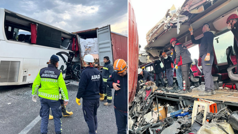 Osmaniye'de feci kaza! Yolcu otobüsü, TIR'a çarptı: 7 can kaybı,11 yaralı...