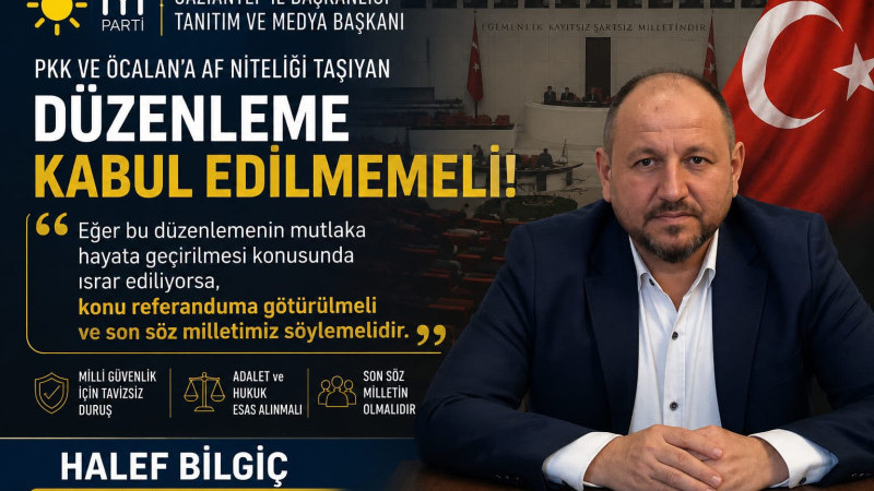  “Böylesine Kritik Bir Düzenleme Kabul edilmemelidir.”