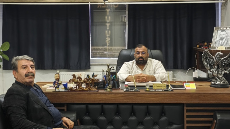 GAZİŞEHİR HABER GAZETESİ’NDEN AV. ÖMER TUTUŞ’A ZİYARET